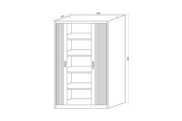 AD-0012 PVC Sürgülü Dosya Dolabı 120’lik